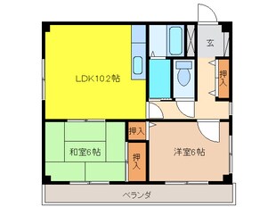 メイプルコートＹＡＫＵＳＨＩの物件間取画像